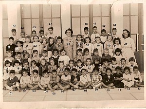 ECOLE PAUL BERT MATERNELLE 1950 MME LEROY